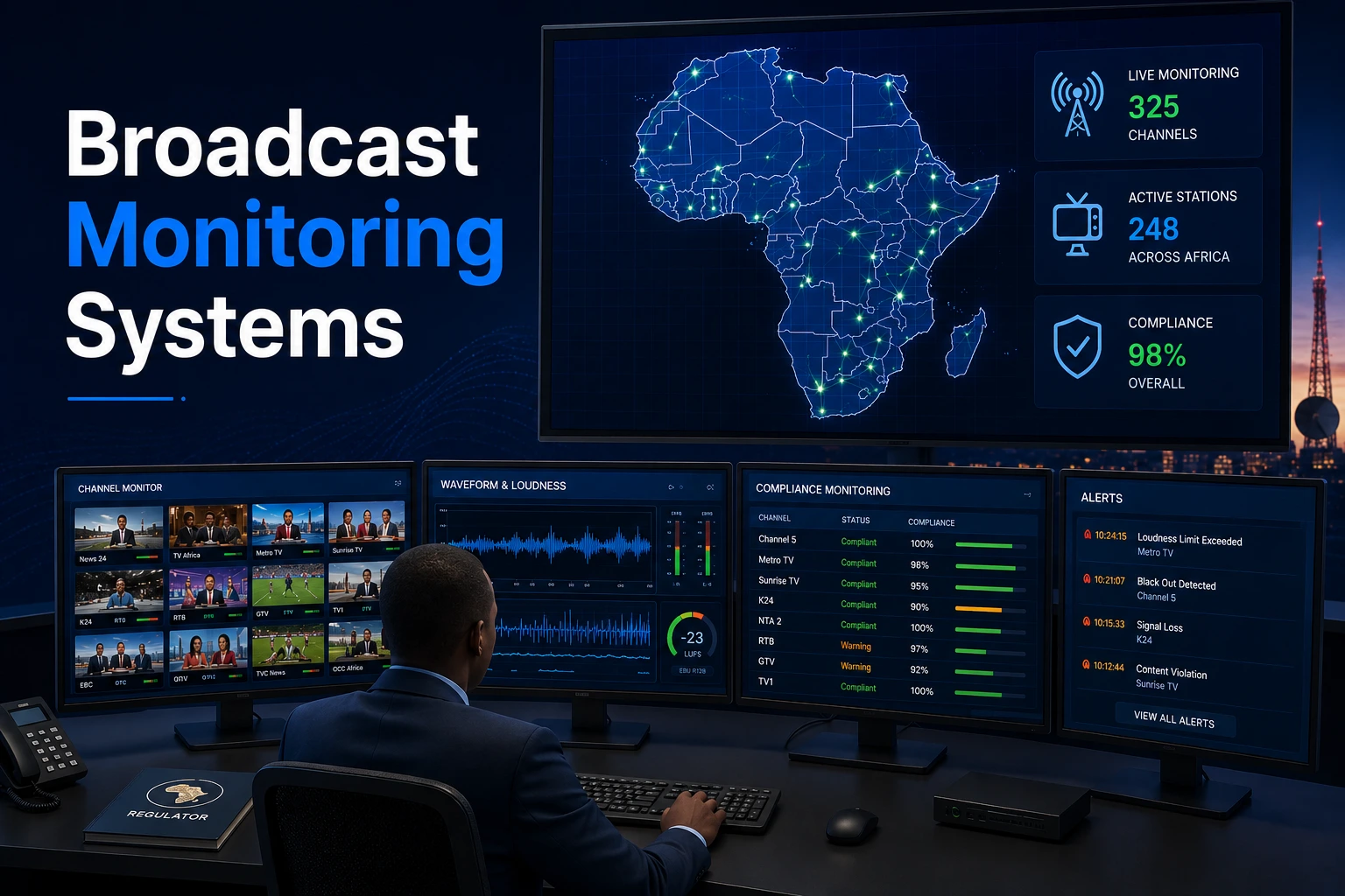 Broadcast monitoring systems