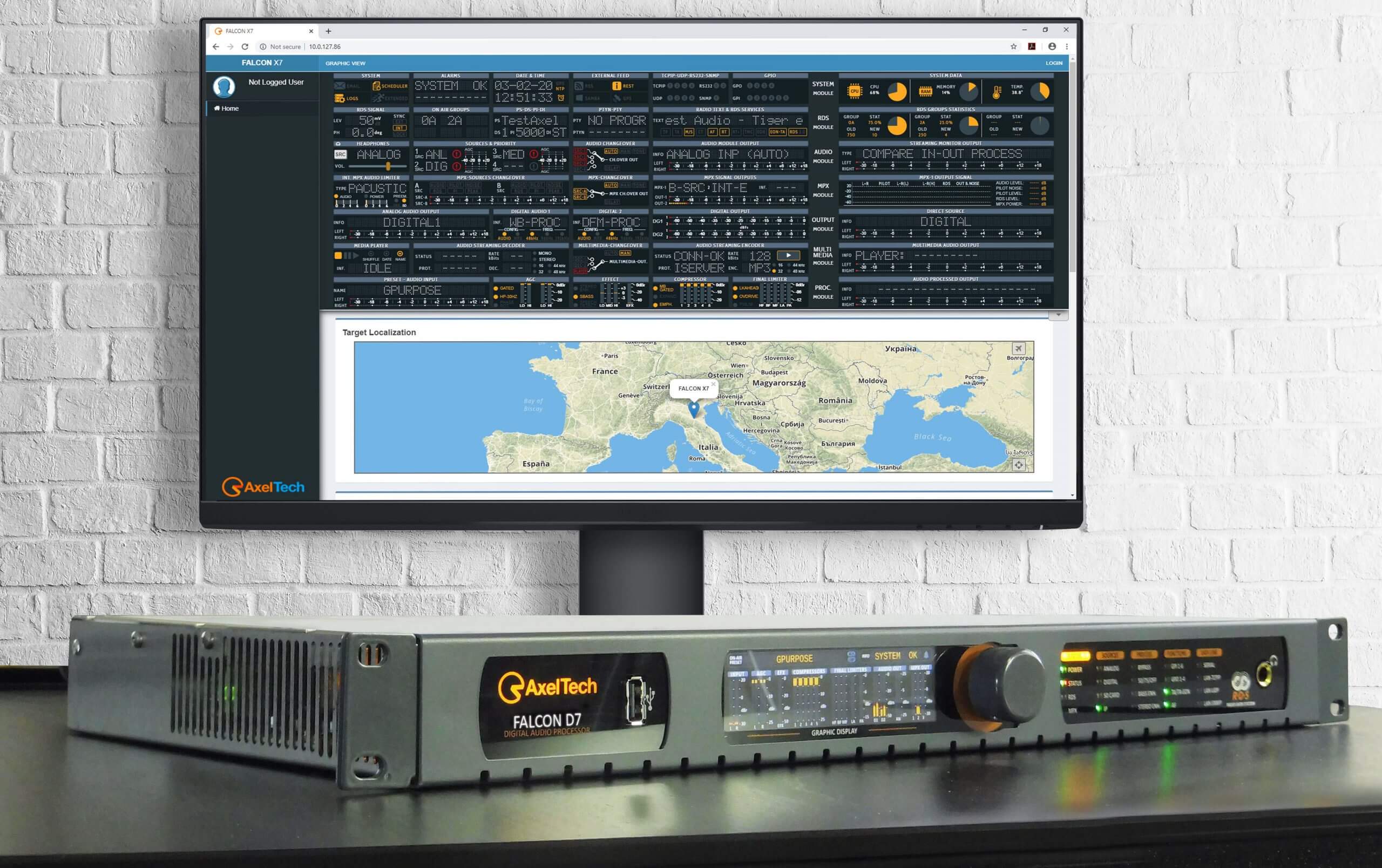 AxelTech Falcon D7 broadcast logger